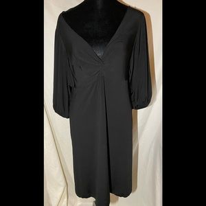 Max Edition deep v midi dress